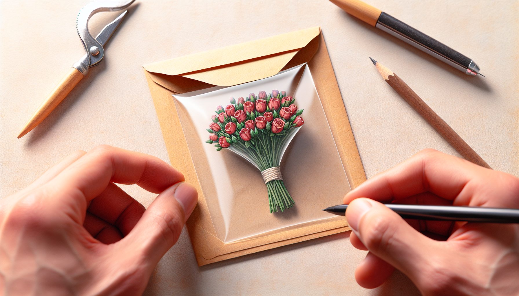 Зачем вообще нужен мини-букет и прозрачный конверт