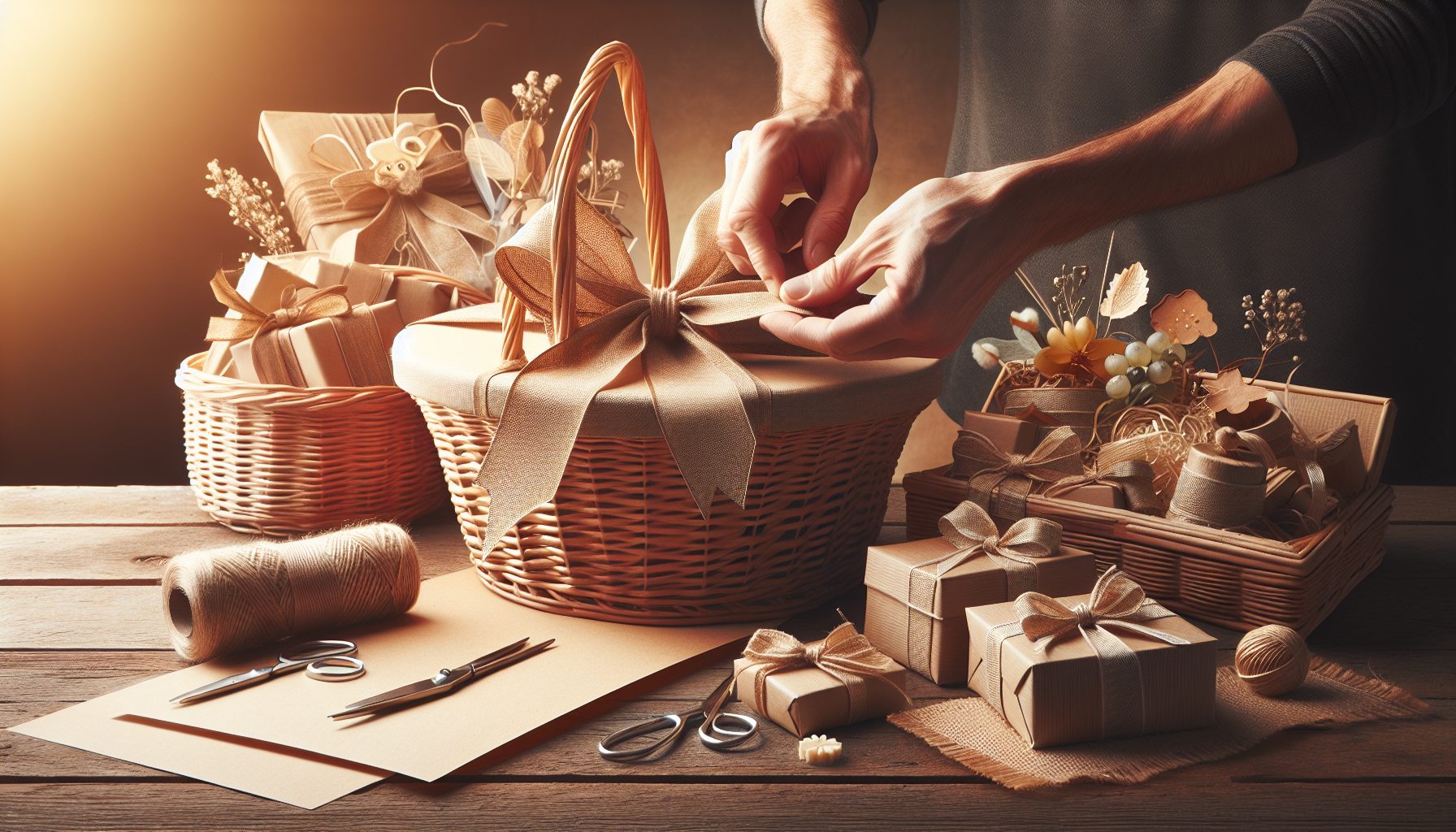 Как уложить композицию в корзине