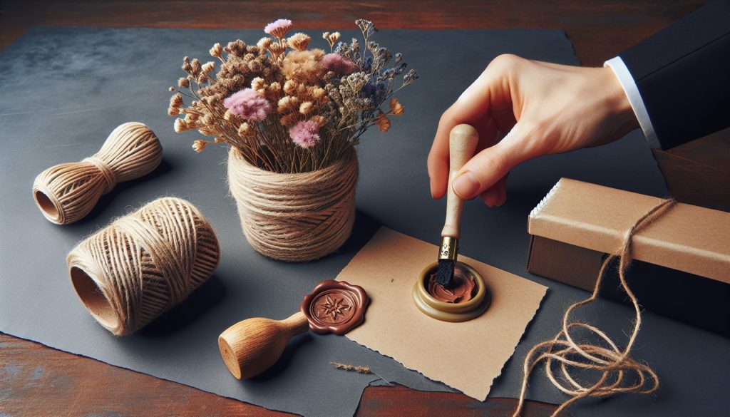 Чек-лист сделать кашпо сухоцветы — на джутовый шпагат, для корпоративного подарка, с восковой печатью