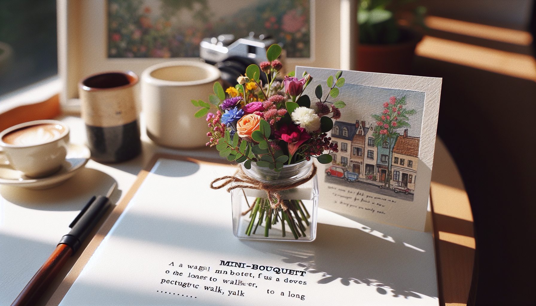 Мини-букет как спутник прогулки