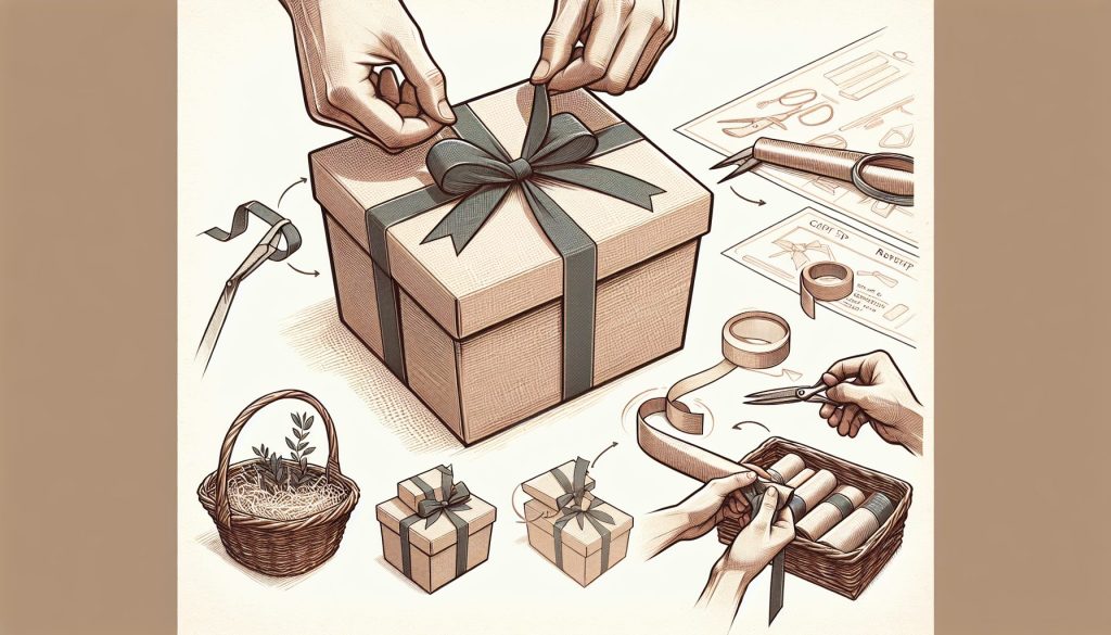 Топ шаг за шагом: завязать бант композицию в корзине в крафт-бумагу для корпоративного подарка