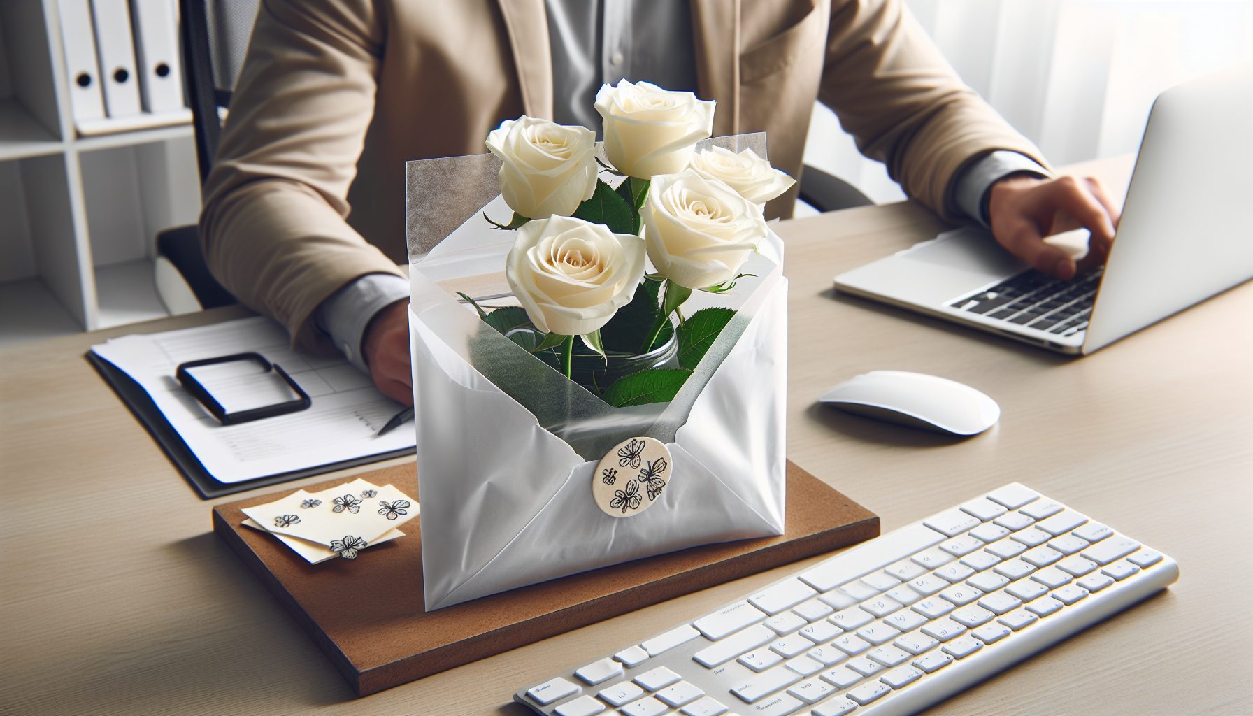 Как разместить такой букет в офисе