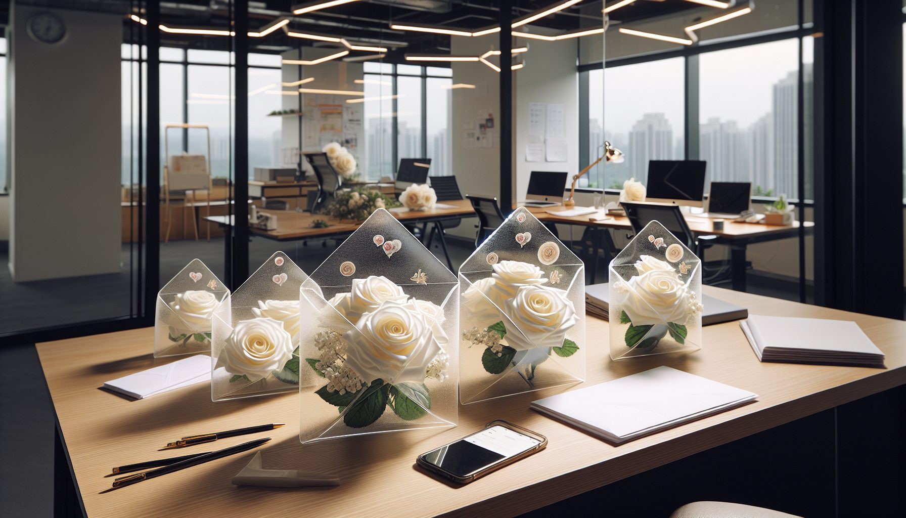 Почему я вообще решил украсить наклейками белые розы