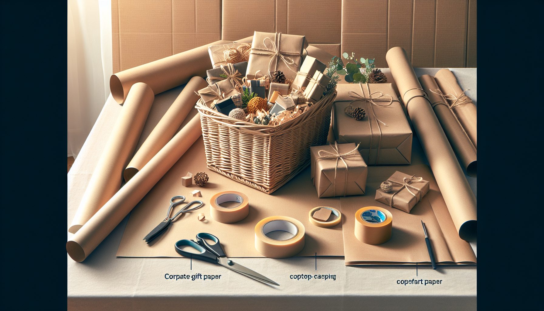 Упаковка в крафт-бумагу: аккуратность и объем