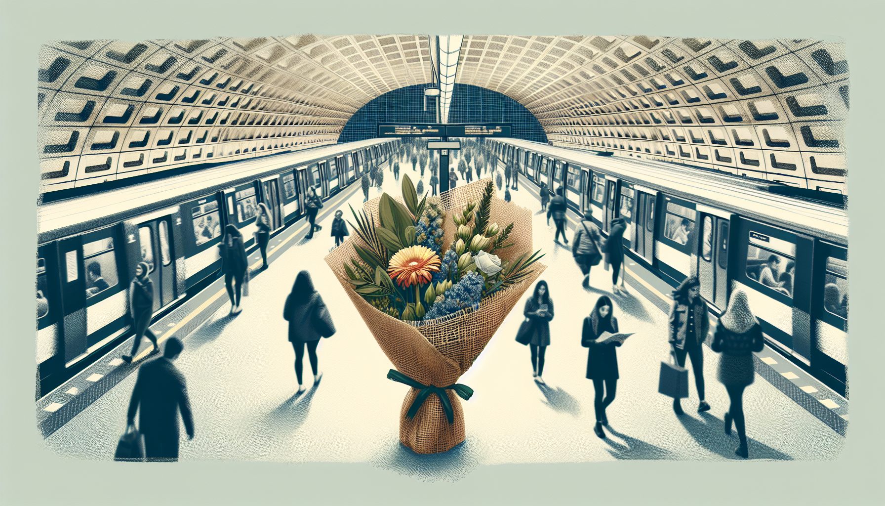 Как защитить букет от ветра и суеты города