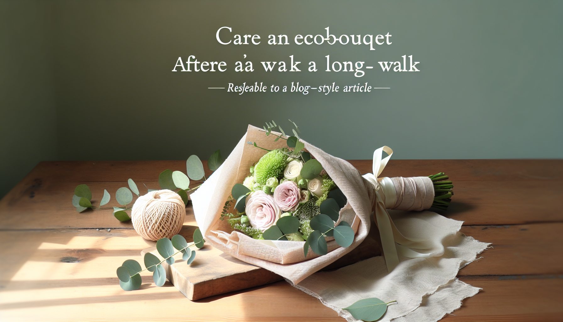 Как ухаживать за эко-букетом после прогулки