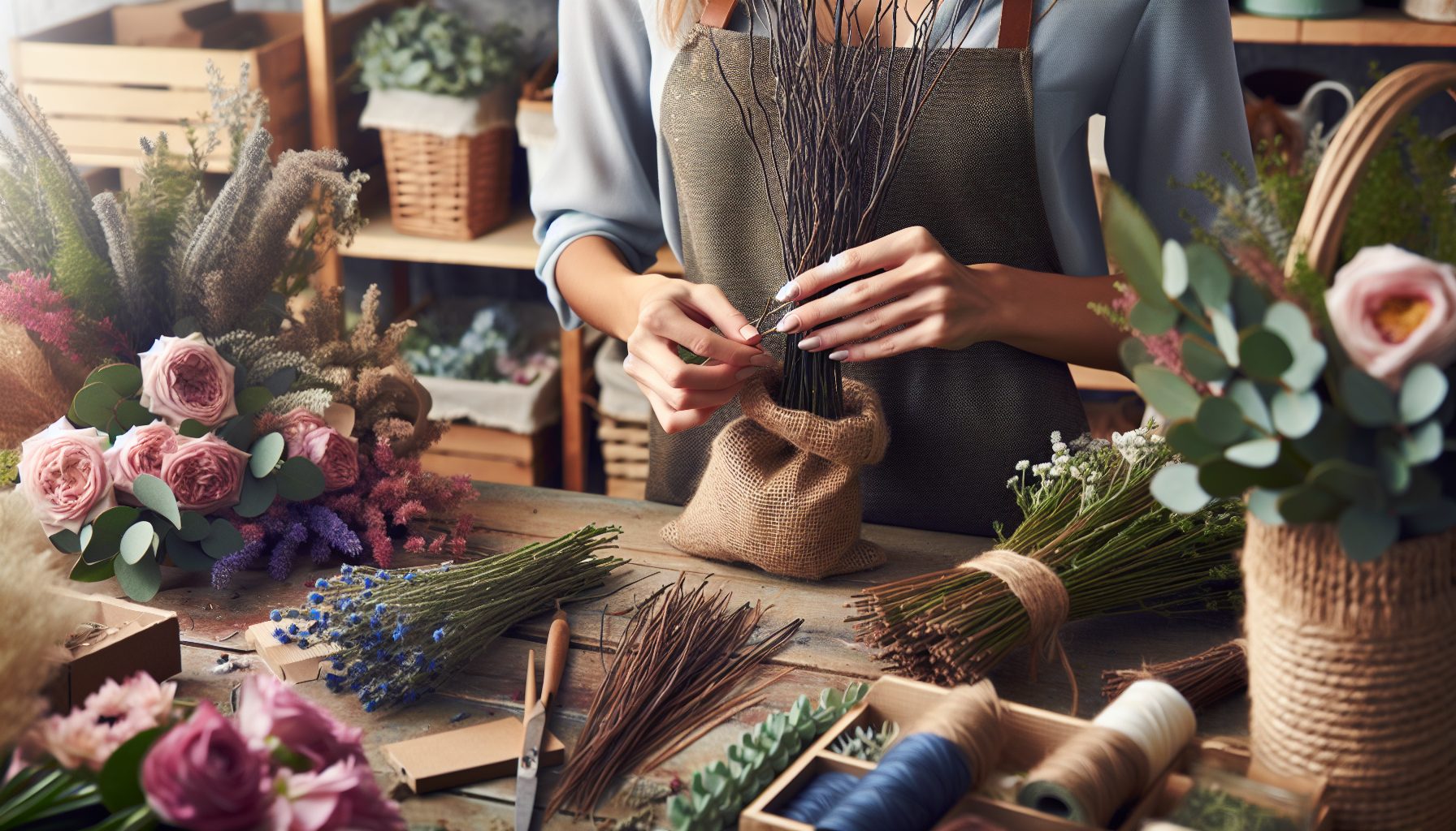 Почему мешковина — спасение для флориста под дедлайном