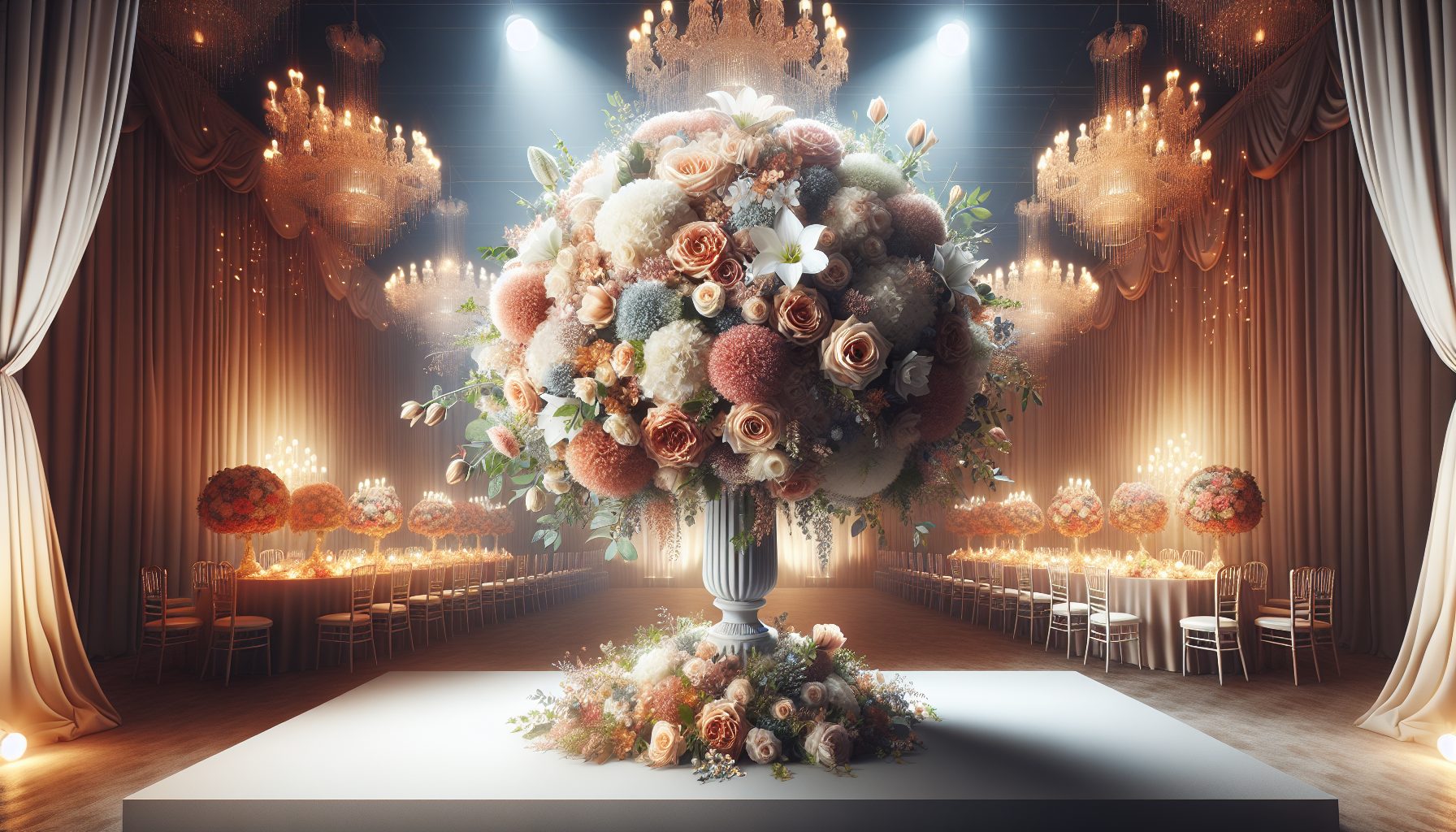 Свадебный гигантский букет: как не перегнуть