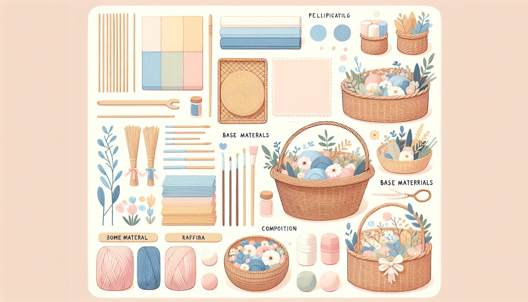 Выбор корзины и основы для композиции