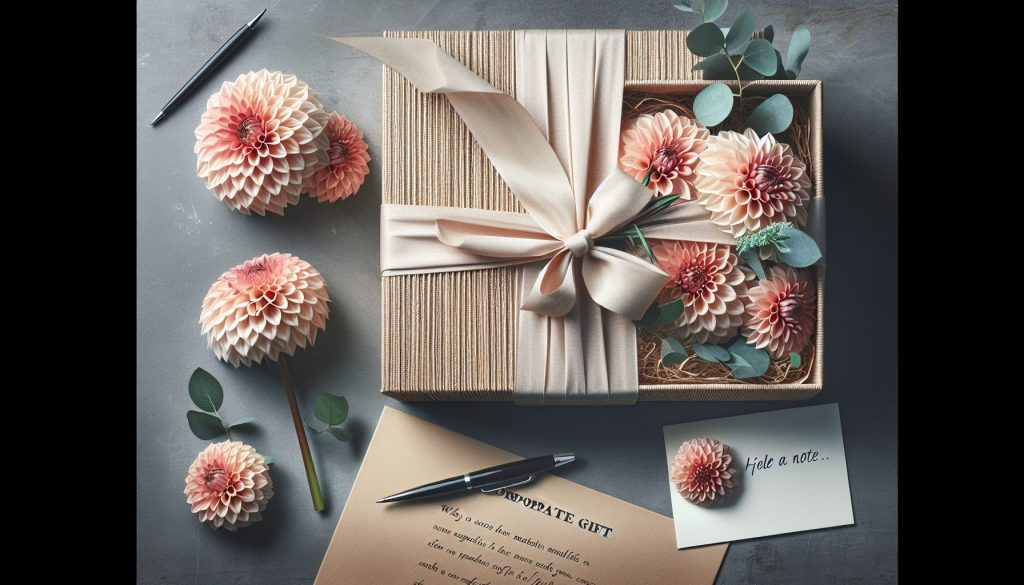 Почему выбрать материалы для георгины: в сизаль, для корпоративного подарка, с потайной запиской