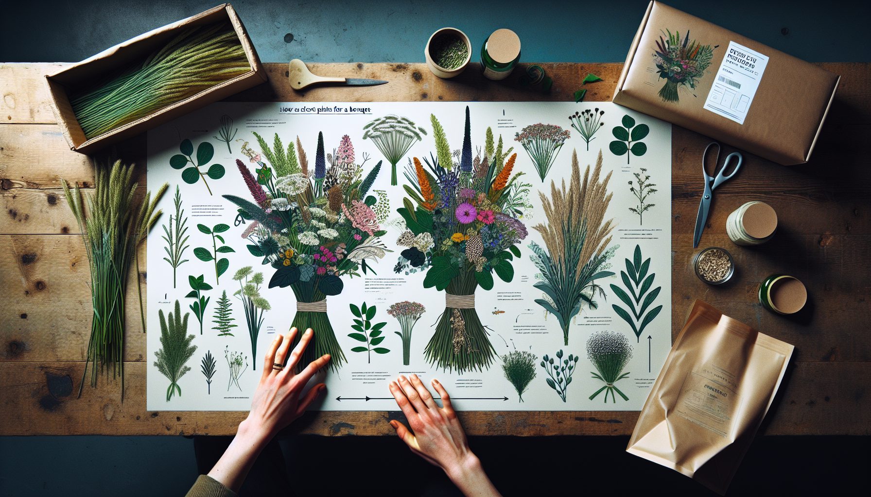 Как подобрать растения для букета