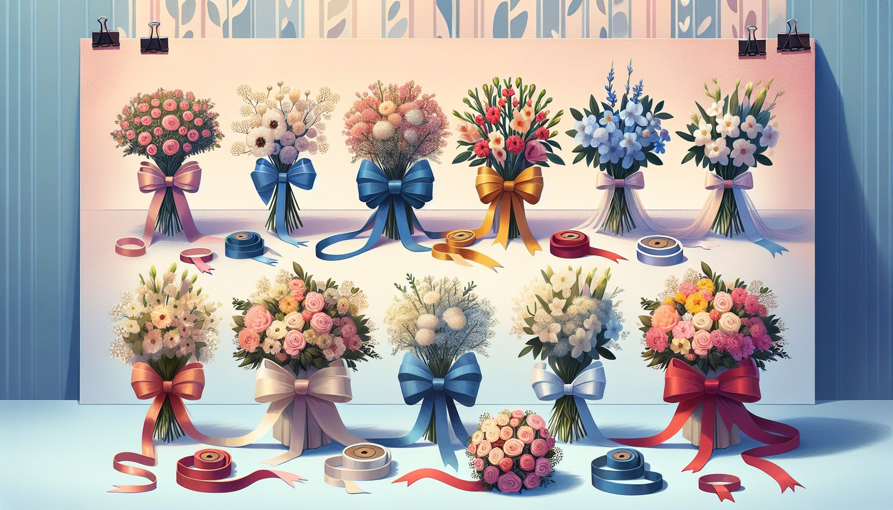 Как лента меняет восприятие букета