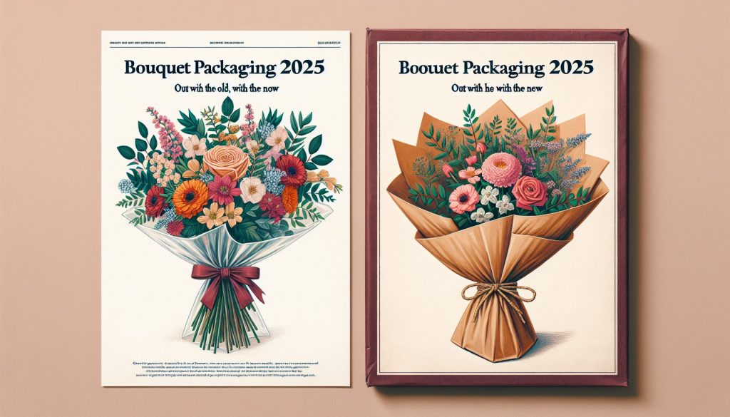 Тренды упаковки букетов 2025: что уже не носят, а что только входит в моду