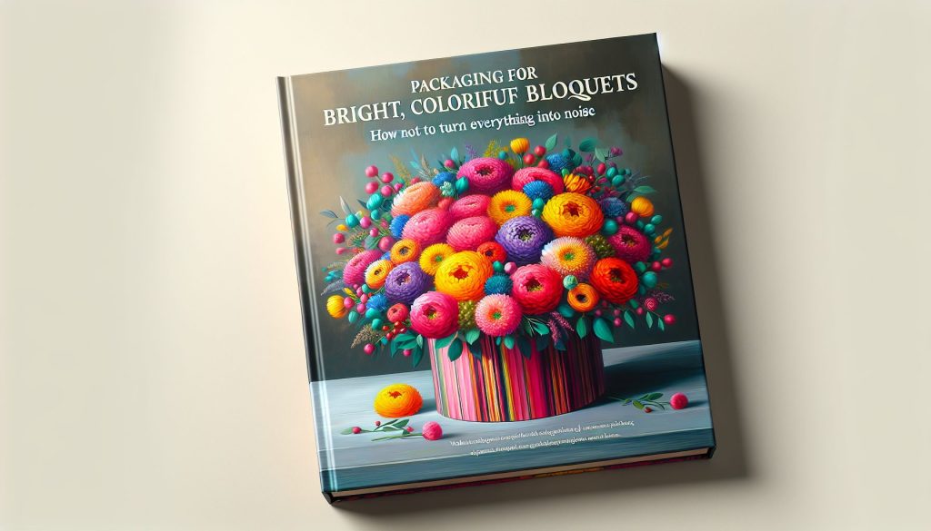 Упаковка для ярких, пёстрых букетов: как не превратить всё в шум