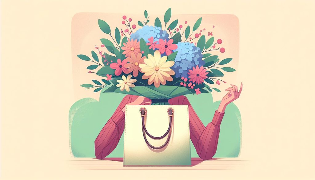 Упаковка с ручками: когда букет можно носить как сумку