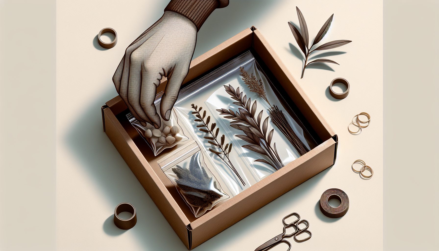 Почему важно аккуратно спрятать стебли и резинки