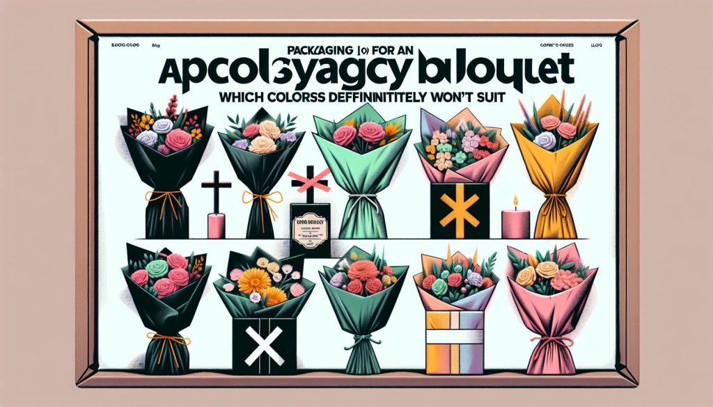 Упаковка для букета-извинения: какие цвета точно не подойдут