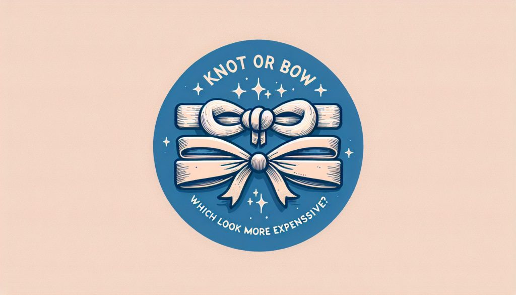Узел или бант: какой вариант смотрится дороже