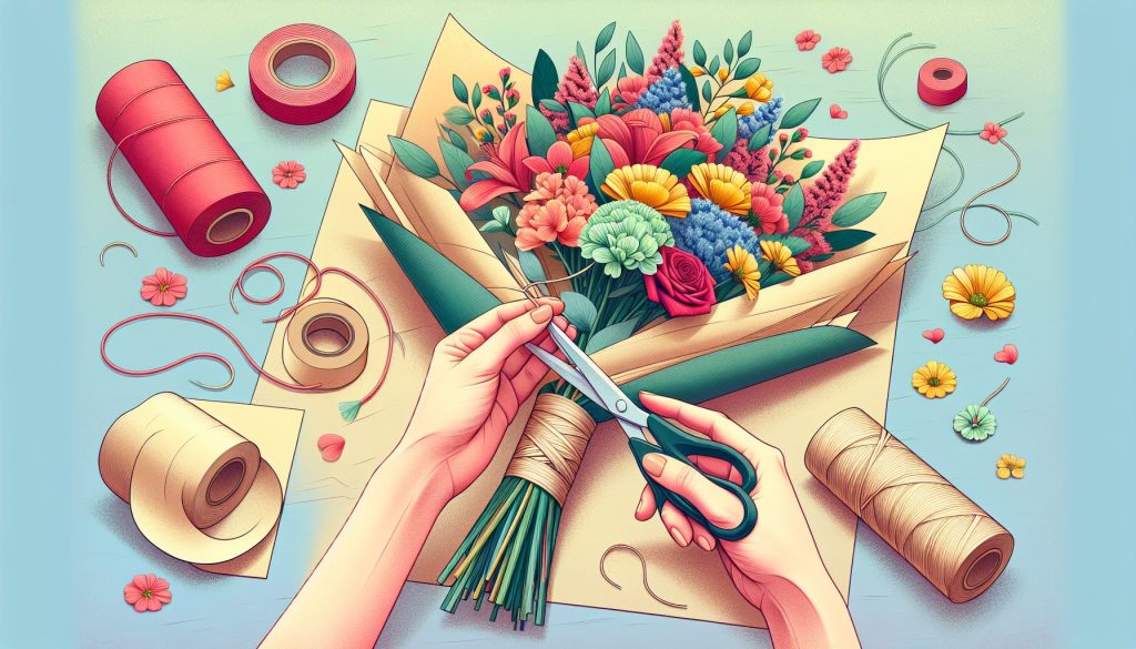 Как упаковать букет без единого кусочка скотча