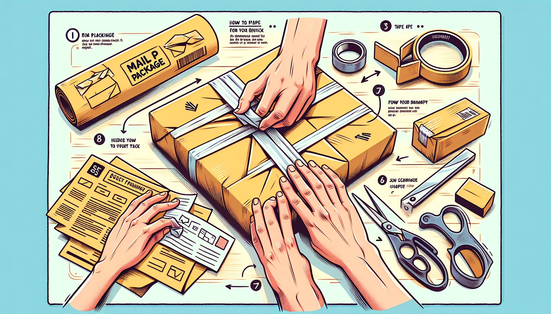 Секрет аккуратного угла: техника «почтового пакета»