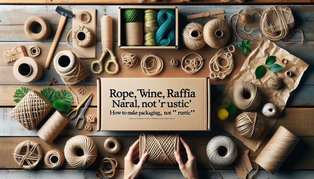 Верёвка, шпагат, рафия: как сделать упаковку естественной, а не «деревенской»