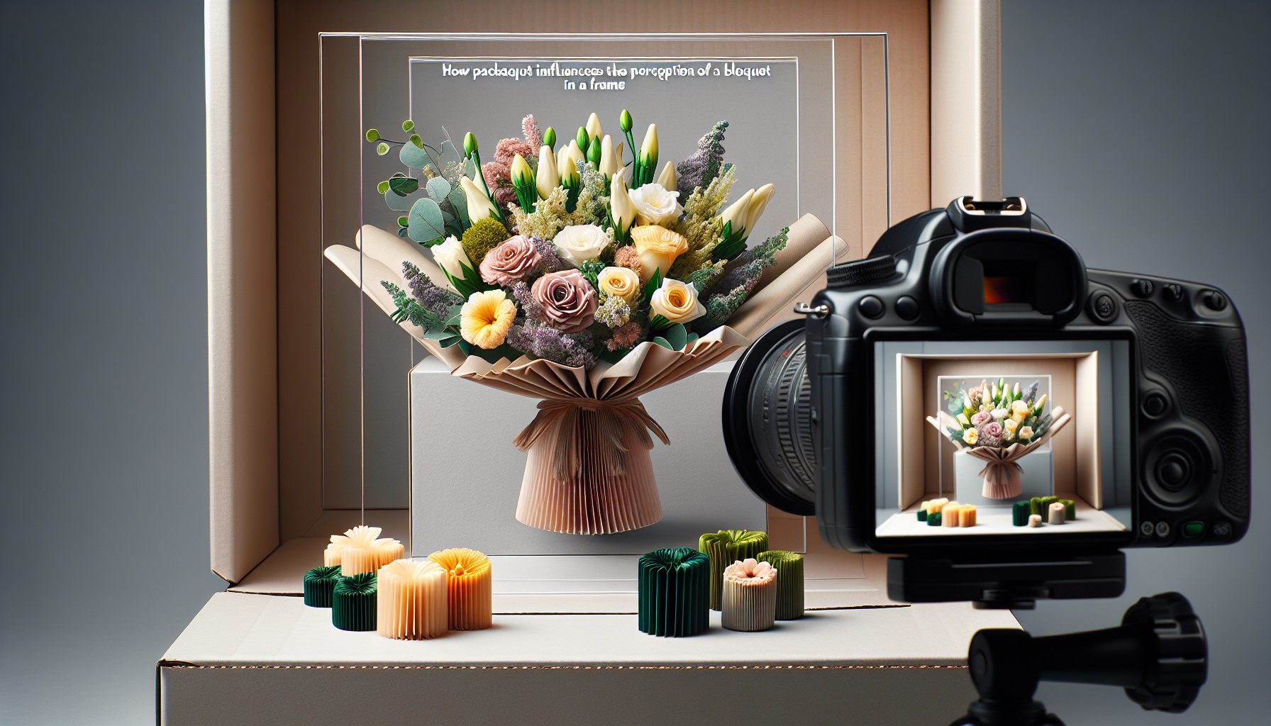 Как упаковка влияет на восприятие букета в кадре