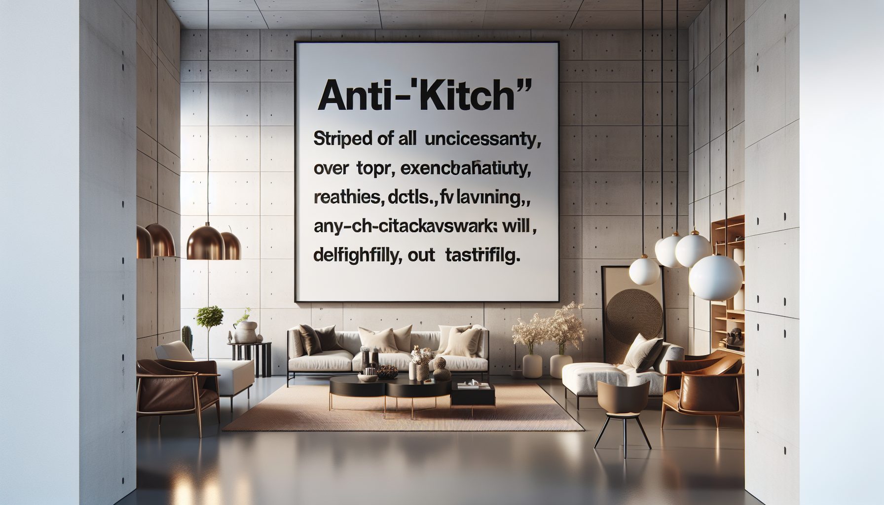 Анти-китч в современном интерьере