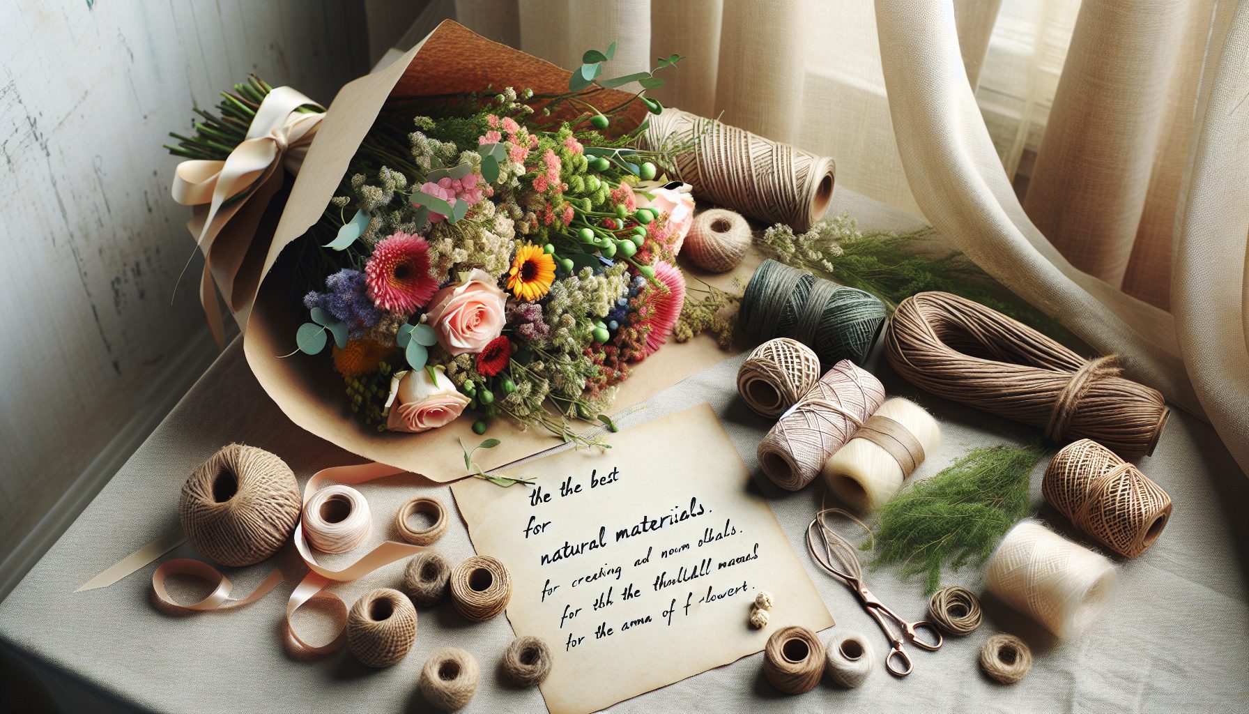 Лучшие натуральные материалы для букета