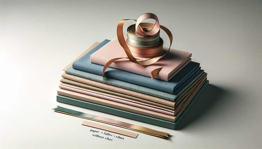 Комбинированная упаковка: бумага + ткань + лента без хаоса